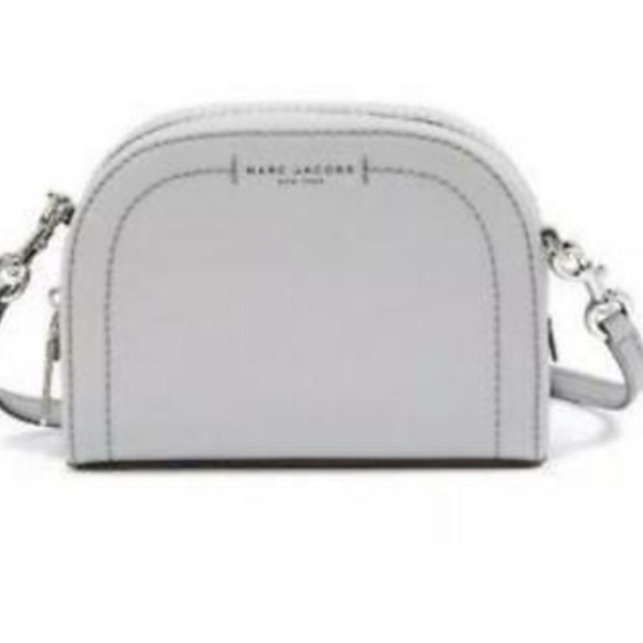 grey leather crossbody
